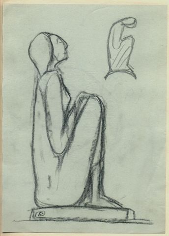 Hockende (2 Skizzen) Hockende (2 Skizzen)