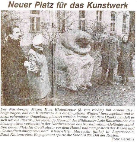 Leidender Mensch (Großplastik) Leidender Mensch (Großplastik)