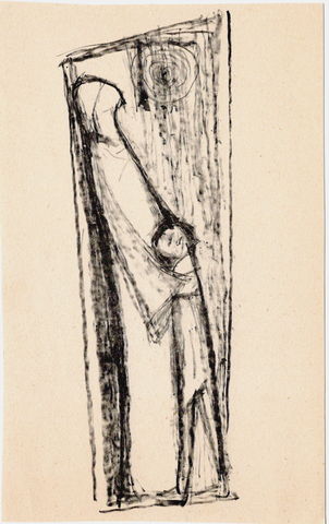 Mann mit Kind "Verantwortung" (Grußkarte)