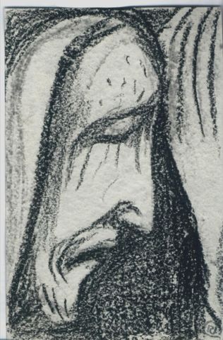 Skizze zum Kreuzweg (07. Station) Skizze zum Kreuzweg (07. Station)