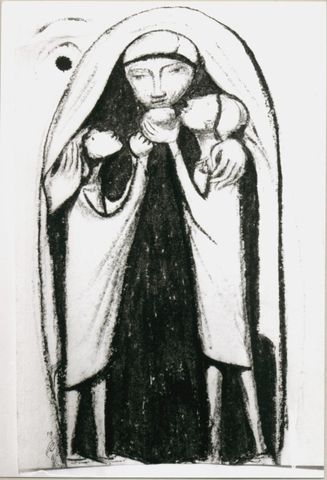 Mutter mit Kindern  "Schutzmantel"