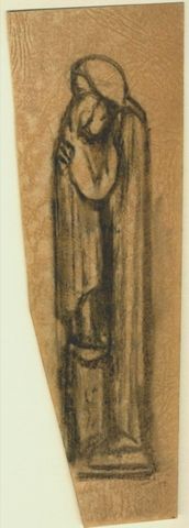 Mutter mit Kind auf Säule