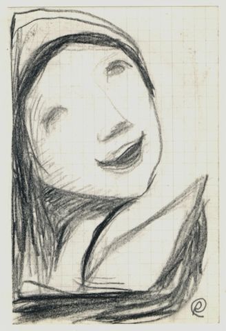 Mädchenkopf "Gesang" Mädchenkopf "Gesang"