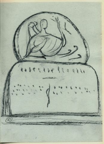 Grabstein,  Entwürfe  (5 Blätter)