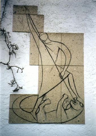 Hauszeichen: St. Michael " Der Kampf mit dem Drachen " Hauszeichen: St. Michael " Der Kampf mit dem Drachen "