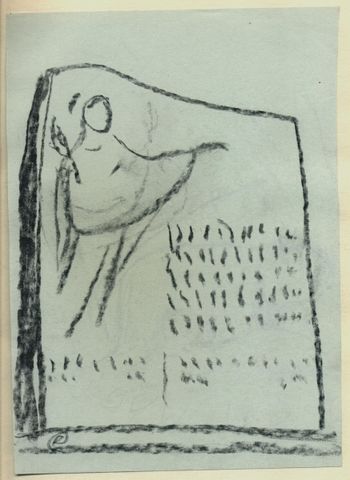 Grabstein,  Entwürfe  (5 Blätter)