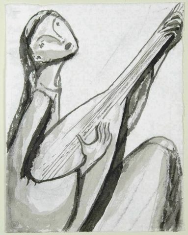 Musik  "Sänger mit Laute"