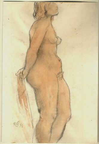 Weiblicher Akt, stehend