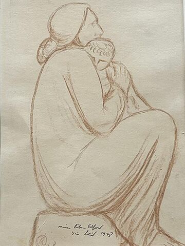 Mutter mit schlafendem Kind Mutter mit schlafendem Kind