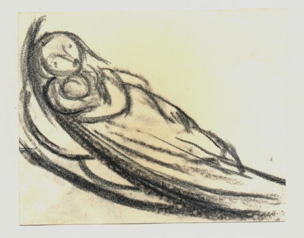 Mutter mit Kind in Hängematte