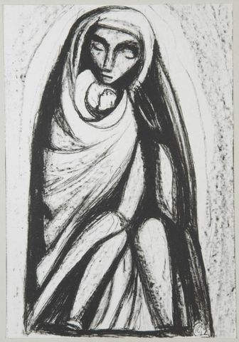 Madonna, sie wärmt und schützt ihr Kind Madonna, sie wärmt und schützt ihr Kind