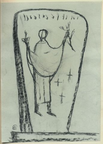 Grabstein,  Entwürfe  (5 Blätter)