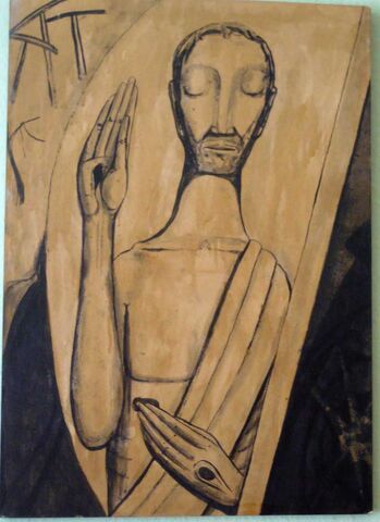 Jesus mit geschlossenen Augen u. Wundmalen Jesus mit geschlossenen Augen u. Wundmalen