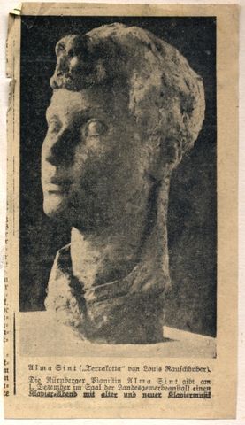 Bildnis  "Alma Sint, Pianistin"