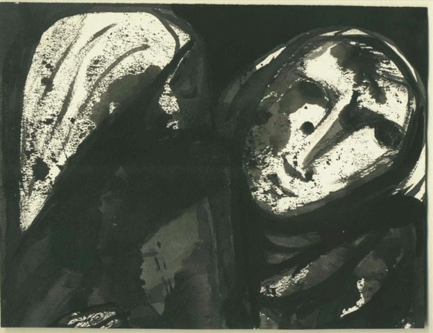 Paar  "Die Betrübten"