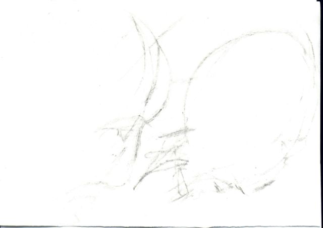 Skizze zum Kreuzweg  (05. Station)