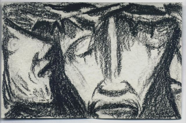 Skizze zum Kreuzweg (12. Station) Skizze zum Kreuzweg (12. Station)