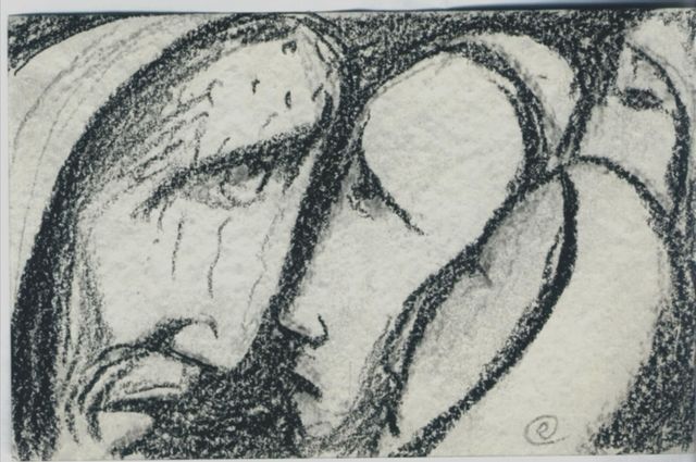 Skizze zum Kreuzweg (08. Station) Skizze zum Kreuzweg (08. Station)